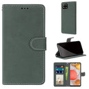 For Samsung Galaxy A42 5G Retro Frosted Horizontal Flip PU Leather Case with Holder & Card Slots & Wallet & Photo Frame(Green)