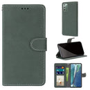 For Samsung Galaxy Note20 Retro Frosted Horizontal Flip PU Leather Case with Holder & Card Slots & Wallet & Photo Frame(Green)