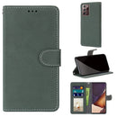 For Samsung Galaxy Note20 Ultra Retro Frosted Horizontal Flip PU Leather Case with Holder & Card Slots & Wallet & Photo Frame(Green)