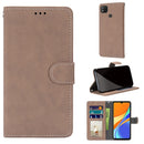 For Xiaomi Redmi 9C Retro Frosted Horizontal Flip PU Leather Case with Holder & Card Slots & Wallet & Photo Frame(Beige)