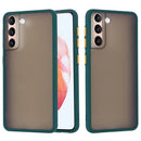 For Samsung Galaxy S21 5G Skin Hand Feeling Series Shockproof Frosted PC + TPU Protective Case(Green)