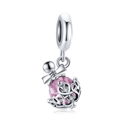 S925 Sterling Silver Perfume Bottle Pendant DIY Bracelet Necklace Accessories
