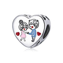 S925 Sterling Silver Tender Love Beads DIY Bracelet Necklace Accessories
