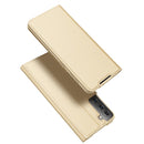 For Samsung Galaxy S21+ 5G DUX DUCIS Skin Pro Series Horizontal Flip PU + TPU Leather Case with Holder & Card Slots(Gold)