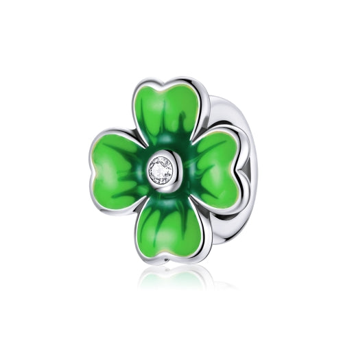 S925 Sterling Silver Lucky Clover Beads DIY Bracelet Necklace Accessories