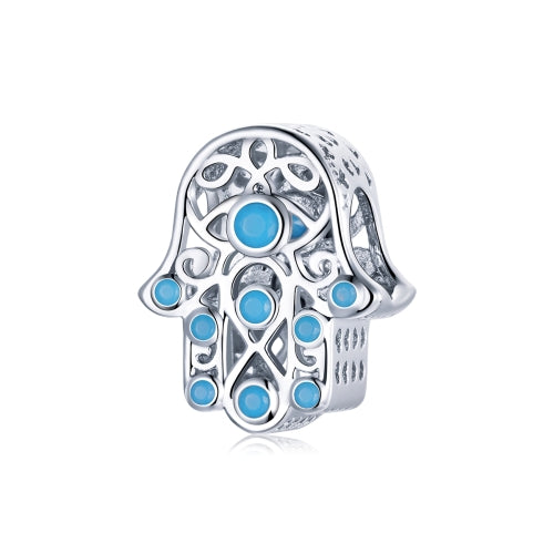 S925 Sterling Silver Lucky Hand Beads DIY Bracelet Necklace Accessories