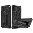 For Xiaomi Poco M3 Shockproof TPU + PC Protective Case with Holder(Black)