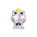 S925 Sterling Silver Gentle Frog Prince Beads DIY Bracelet Necklace Accessories