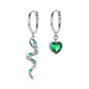S925 Sterling Silver Serpent Love Women Earrings