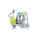 S925 Sterling Silver Mr Rabbit Beads DIY Bracelet Necklace Accessories