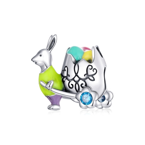 S925 Sterling Silver Mr Rabbit Beads DIY Bracelet Necklace Accessories