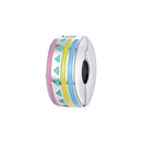 S925 Sterling Silver Round Colorful Beads DIY Bracelet Necklace Accessories