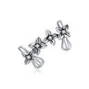 S925 Sterling Silver Simple Style Hydrangea Women Earrings