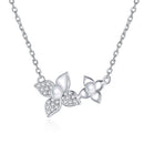 S925 Sterling Silver Hydrangea Women Nacklace Jewelry