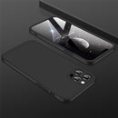 GKK Three Stage Splicing Full Coverage PC Case For iPhone 12 Pro(Black)