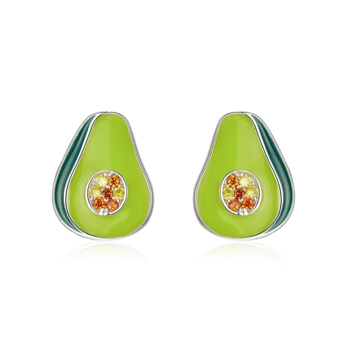 S925 Sterling Silver Avocado Women Earrings
