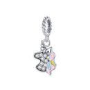 S925 Sterling Silver Colored Pony Pendant DIY Bracelet Necklace Accessories