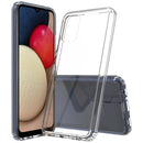 For Samsung Galaxy A02s (European Version) Scratchproof TPU + Acrylic Protective Case(Transparent)