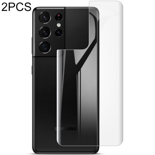 For Samsung Galaxy S21 Ultra 5G 2 PCS IMAK 0.15mm Curved Full Screen Protector Hydrogel Film Back Protector