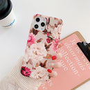 Shockproof IMD TPU Protective Case For iPhone 12 mini(Retro Flower)