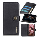 For Samsung Galaxy A02 KHAZNEH Cowhide Texture Horizontal Flip Leather Case with Holder & Card Slots & Wallet(Black)
