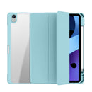 Mutural Pinyue Series PC + TPU Horizontal Flip Leather Case with Holder & Pen Slot & Sleep / Wake-up Function For iPad Air (2020) 10.9(Sky Blue)