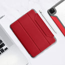 Mutural Yagao Series PC Horizontal Flip Leather Case with Holder & Pen Slot For iPad Air (2020) 10.9(Red)