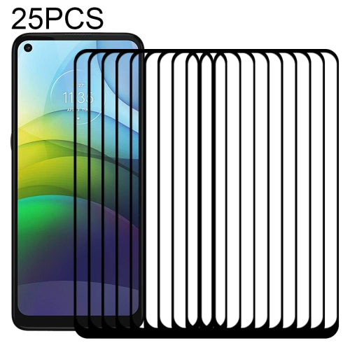 For Motorola Moto G9 Power 25 PCS Full Glue Full Screen Tempered Glass Film