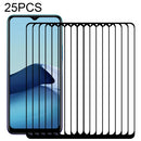 For vivo Y20A 25 PCS Full Glue Full Screen Tempered Glass Film