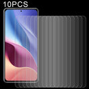 For Xiaomi Redmi K40 Pro 10 PCS 0.26mm 9H Surface Hardness 2.5D Explosion-proof Tempered Glass Non-full Screen Film