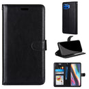 For Motorola Mote G 5G Plus Pure Color Horizontal Flip PU Leather Case with Holder & Card Slots & Wallet & Photo Frame(Black)