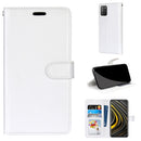 For Xiaomi Poco M3 Pure Color Horizontal Flip PU Leather Case with Holder & Card Slots & Wallet & Photo Frame(White)