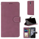 For Nokia 2.4 Retro Frosted Horizontal Flip PU Leather Case with Holder & Card Slots & Wallet & Photo Frame(Rose Red)