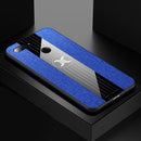For Xiaomi Mi 8 Lite XINLI Stitching Cloth Texture Shockproof TPU Protective Case(Blue)