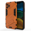 Punk Armor 2 in 1 PC + TPU Shockproof Case with Invisible Holder For iPhone 11(Orange)