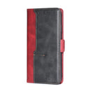 For Huawei Mate 20 Retro Texture Contrast Color Side Buckle Horizontal Flip Leather Case with Holder & Card Slots & Wallet(Red)