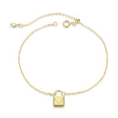 S925 Sterling Silver Fashion Heart Lock Women Bracelet Jewelry