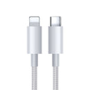 JOYROOM S-1024M5 2.4A PD USB-C / Type-C to 8 Pin Charging + Transmission Nylon Braided Data Cable, Cable Length: 1m