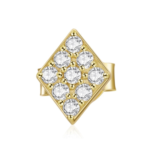 S925 Sterling Silver Cube Poker Women Earrings