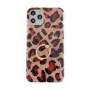 Glossy Leopard Pattern Shockproof TPU Case with Diamond Ring Holder For iPhone 11 Pro(Brown)
