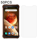 For Blackview BV6600 50 PCS 0.26mm 9H Surface Hardness 2.5D Explosion-proof Tempered Glass Non-full Screen Film