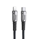 JOYROOM S-1224K1 20W Type-C / USB-C to 8 Pin Braid Fast Charging Cable, Length: 1.2m(Black)