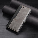 For Samsung Galaxy S8 Retro Texture Contrast Color Side Buckle Horizontal Flip Leather Case with Holder & Card Slots & Wallet(Black)