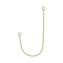 S925 Sterling Silver Silver Beaded Chain Women Earrings