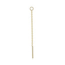 S925 Sterling Silver Silver Tassel Chain Women Earrings