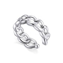 S925 Sterling Silver Silver Chain Ear Clip Women Earrings