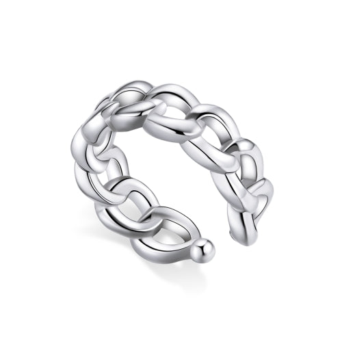 S925 Sterling Silver Silver Chain Ear Clip Women Earrings