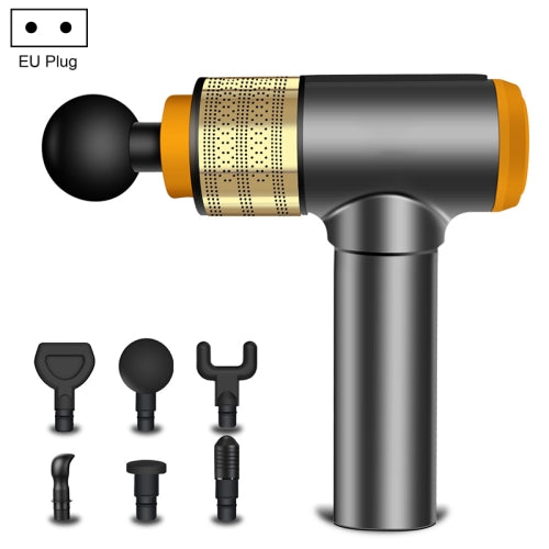 C08 Smart Muscle Fascia Massager Relaxer, EU Plug(Silver Orange)