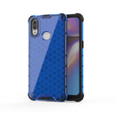 For Galaxy A10s Shockproof Honeycomb PC + TPU Case(Blue)