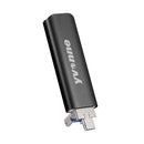 Yvonne Y15D USB 3.0 Type-C / USB-C + USB + Micro OTG USB Flash Drives U Disk, Capacity:128GB(Black)